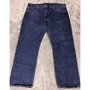 Levi's 501 Original Fit Jeans Mens W40 L30 Actual 40x29 Medium Wash Straight Leg